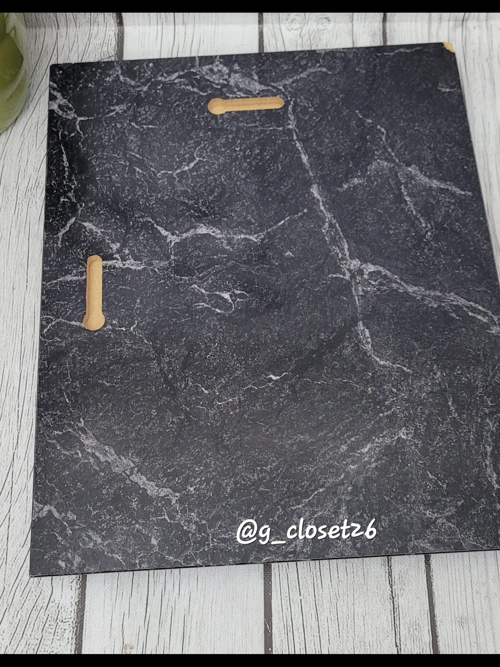 Marble-Effect Black Wall Plaque Home Accents